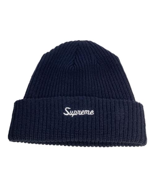 SUPREME（シュプリーム）Supreme (シュプリーム) ニット帽 ネイビーの古着・服飾アイテム
