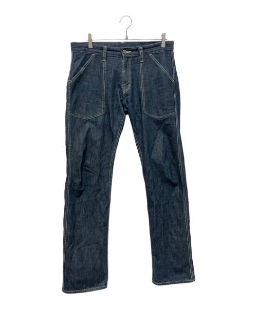 KOJIMA GENES（コジマジーンズ）KOJIMA GENES (コジマジーンズ) ヘリンボーンパンツ インディゴ サイズ:34の古着・服飾アイテム
