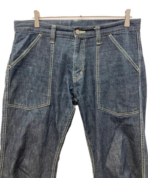 KOJIMA GENES（コジマジーンズ）KOJIMA GENES (コジマジーンズ) ヘリンボーンパンツ インディゴ サイズ:34の古着・服飾アイテム