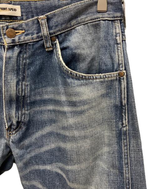 A BATHING APE（ア ベイシング エイプ）A BATHING APE (ア ベイシング エイプ) デニムパンツ インディゴ サイズ:Lの古着・服飾アイテム