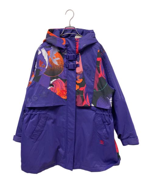 adidas（アディダス）adidas (アディダス) ナイロンジャケット パープル サイズ:36の古着・服飾アイテム