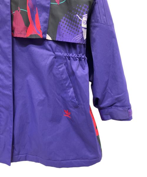 adidas（アディダス）adidas (アディダス) ナイロンジャケット パープル サイズ:36の古着・服飾アイテム
