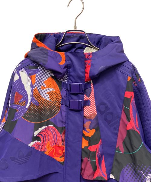 adidas（アディダス）adidas (アディダス) ナイロンジャケット パープル サイズ:36の古着・服飾アイテム