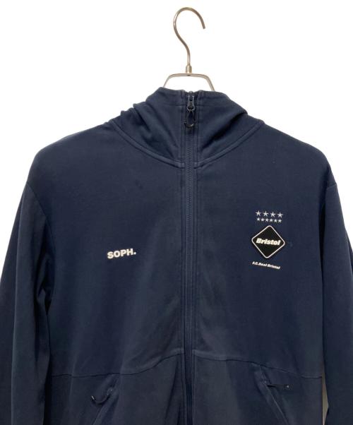 F.C.R.B.（エフシーレアルブリストル）F.C.R.B. (エフシーレアルブリストル) RELAX FIT ZIP UP HOODIE ネイビー サイズ:Lの古着・服飾アイテム