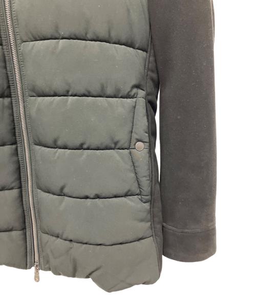 NICOLE（ニコル）NICOLE (ニコル) 異素材切り替えフードブルゾン ブラック サイズ:48の古着・服飾アイテム