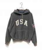 POLO SPORTポロスポーツ）の古着「フリースパーカー」｜グレー