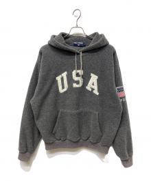 POLO SPORT（ポロスポーツ）の古着「フリースパーカー」｜グレー