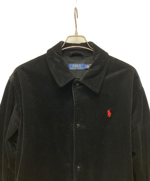 POLO RALPH LAUREN（ポロ・ラルフローレン）POLO RALPH LAUREN (ポロ・ラルフローレン) コーデュロイジャケット ブラック サイズ:LGの古着・服飾アイテム