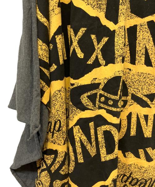 Vivienne Westwood ANGLOMANIA（ヴィヴィアンウエストウッドアングロマニア）VIVIENNE WESTWOOD ANGLOMANIA (ヴィヴィアンウエストウッドアングロマニア) ノースリーブカットソー グレー×イエロー サイズ:38の古着・服飾アイテム