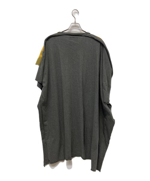 Vivienne Westwood ANGLOMANIA（ヴィヴィアンウエストウッドアングロマニア）VIVIENNE WESTWOOD ANGLOMANIA (ヴィヴィアンウエストウッドアングロマニア) ノースリーブカットソー グレー×イエロー サイズ:38の古着・服飾アイテム
