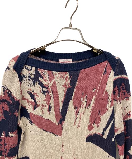 Vivienne Westwood RED LABEL（ヴィヴィアンウエストウッドレッドレーベル）Vivienne Westwood RED LABEL (ヴィヴィアンウエストウッドレッドレーベル) ニットワンピース ネイビー サイズ:2の古着・服飾アイテム