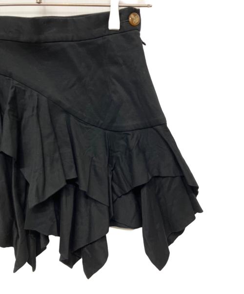 Vivienne Westwood RED LABEL（ヴィヴィアンウエストウッドレッドレーベル）Vivienne Westwood RED LABEL (ヴィヴィアンウエストウッドレッドレーベル) ミニスカート ブラック サイズ:2の古着・服飾アイテム