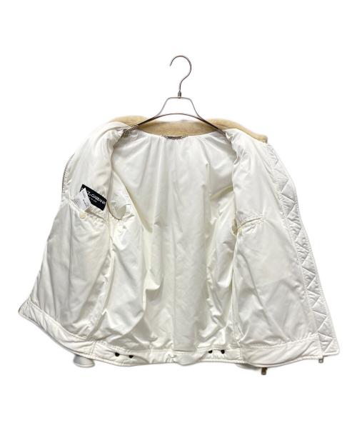 DOLCE & GABBANA（ドルチェ＆ガッバーナ）DOLCE & GABBANA (ドルチェ＆ガッバーナ) 中綿ジャケット ホワイト サイズ:５０の古着・服飾アイテム