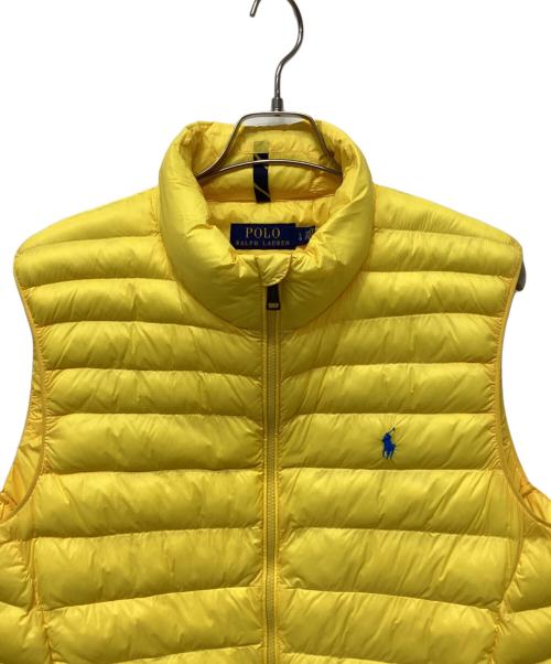 POLO RALPH LAUREN（ポロ・ラルフローレン）POLO RALPH LAUREN (ポロ・ラルフローレン) 中綿ベスト イエロー サイズ:Lの古着・服飾アイテム