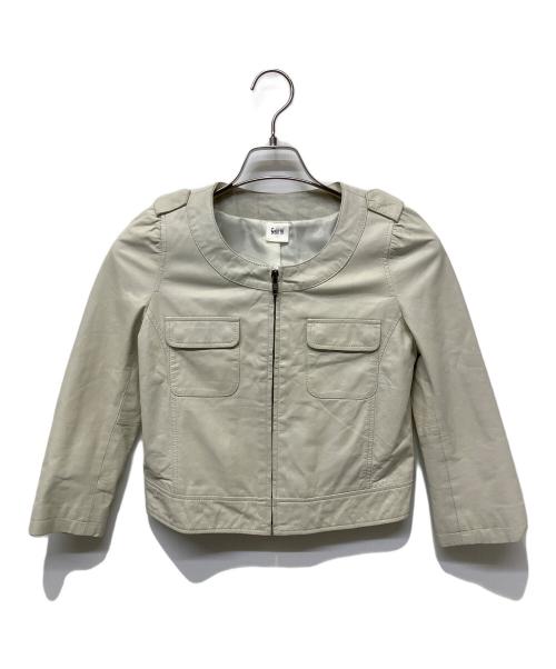 GABRIEL（ガブリエル）Gabriel (ガブリエル) レザージャケット ホワイト サイズ:38の古着・服飾アイテム