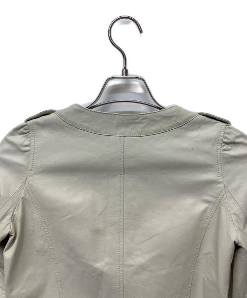 GABRIEL（ガブリエル）Gabriel (ガブリエル) レザージャケット ホワイト サイズ:38の古着・服飾アイテム