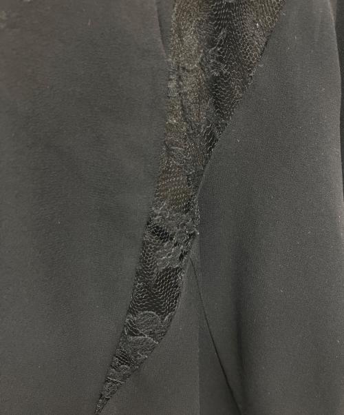 JUNYA WATANABE COMME des GARCONS（(ジュンヤワタナベ コムデギャルソン）JUNYA WATANABE COMME des GARCONS ((ジュンヤワタナベ コムデギャルソン) ムササビ型半袖ブラウス ブラック サイズ:Sの古着・服飾アイテム