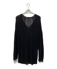 Y's（ワイズ）の古着「薄手ニット」｜ブラック