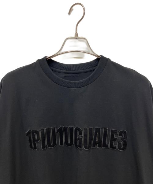 1piu1uguale3（ウノピュウノウグァーレトレ）1piu1uguale3 (ウノピュウノウグァーレトレ) 半袖Tシャツ ブラック サイズ:Ⅳの古着・服飾アイテム