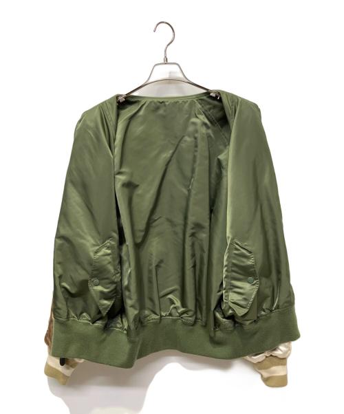 ALPHA（アルファ）ALPHA (アルファ) リバーシブルスーベニアジャケット グリーン×ベージュ サイズ:XLの古着・服飾アイテム