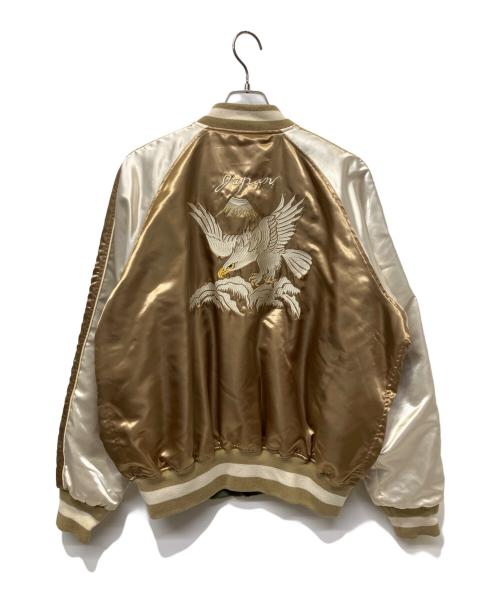 ALPHA（アルファ）ALPHA (アルファ) リバーシブルスーベニアジャケット グリーン×ベージュ サイズ:XLの古着・服飾アイテム