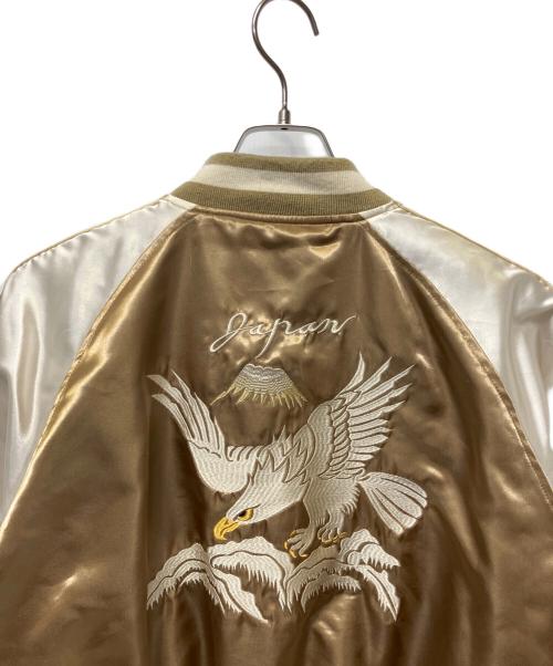 ALPHA（アルファ）ALPHA (アルファ) リバーシブルスーベニアジャケット グリーン×ベージュ サイズ:XLの古着・服飾アイテム
