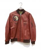 BOLINIボリーニ）の古着「インディアンレザーブルゾン」｜ブラウン