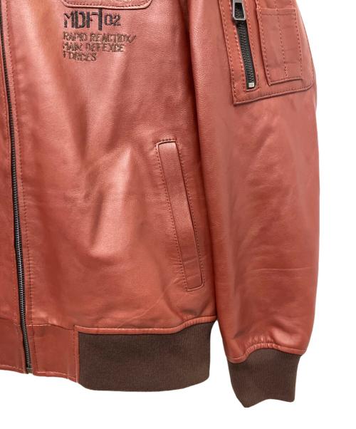 BOLINI（ボリーニ）BOLINI (ボリーニ) インディアンレザーブルゾン ブラウン サイズ:48の古着・服飾アイテム