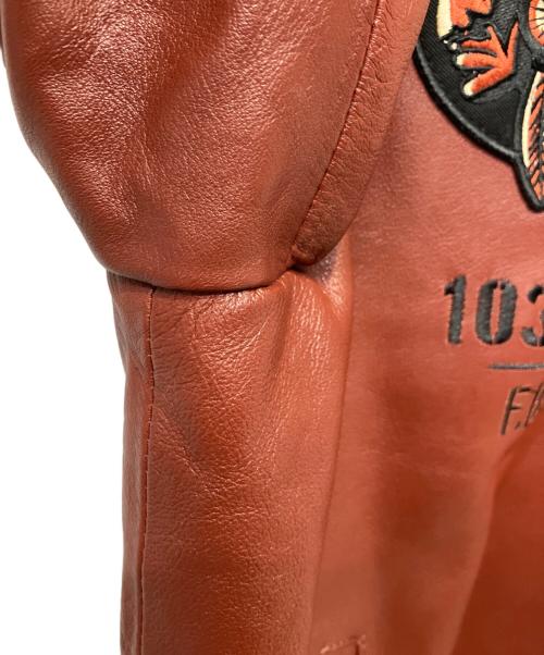 BOLINI（ボリーニ）BOLINI (ボリーニ) インディアンレザーブルゾン ブラウン サイズ:48の古着・服飾アイテム