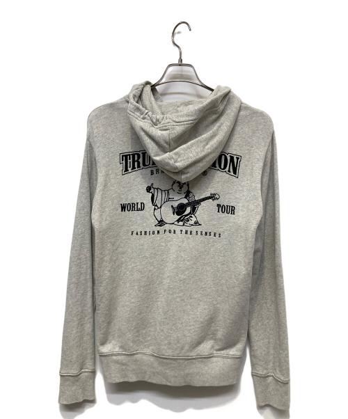 TRUE RELIGION（トゥルー レリジョン）TRUE RELIGION (トゥルー レリジョン) ジップパーカー ライトグレー サイズ:M／Mの古着・服飾アイテム