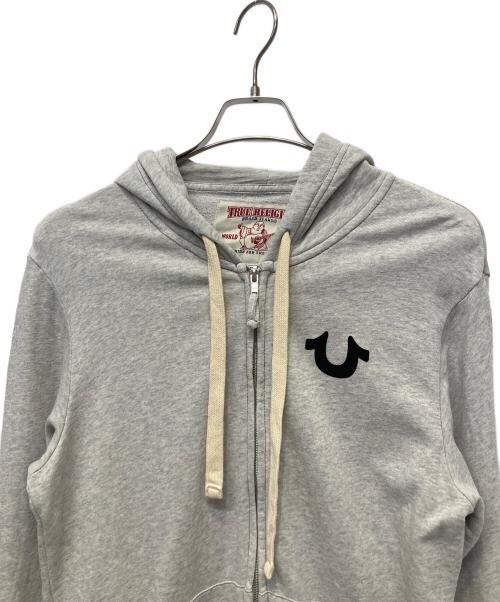 TRUE RELIGION（トゥルー レリジョン）TRUE RELIGION (トゥルー レリジョン) ジップパーカー ライトグレー サイズ:M／Mの古着・服飾アイテム