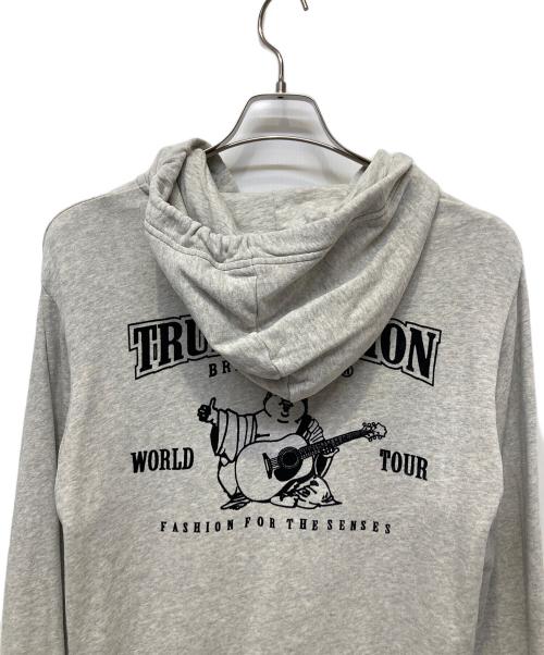 TRUE RELIGION（トゥルー レリジョン）TRUE RELIGION (トゥルー レリジョン) ジップパーカー ライトグレー サイズ:M／Mの古着・服飾アイテム