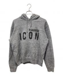 DSQUARED2（ディースクエアード）の古着「ICON SPRAY SWEATSHIRT」｜ライトグレー