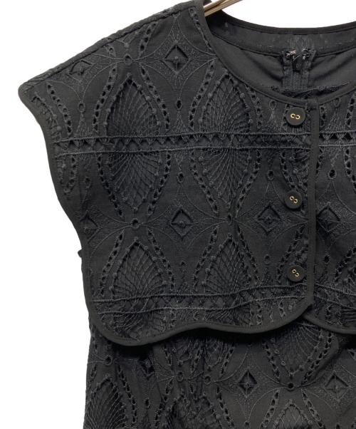 HER LIP TO（ハーリップトゥ）Her lip to (ハーリップトゥ) ノースリーブワンピース ブラック サイズ:Mの古着・服飾アイテム