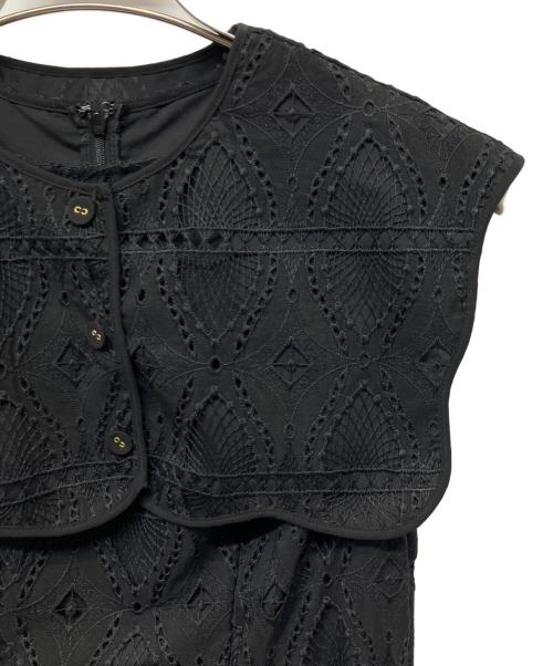 HER LIP TO（ハーリップトゥ）Her lip to (ハーリップトゥ) ノースリーブワンピース ブラック サイズ:Mの古着・服飾アイテム