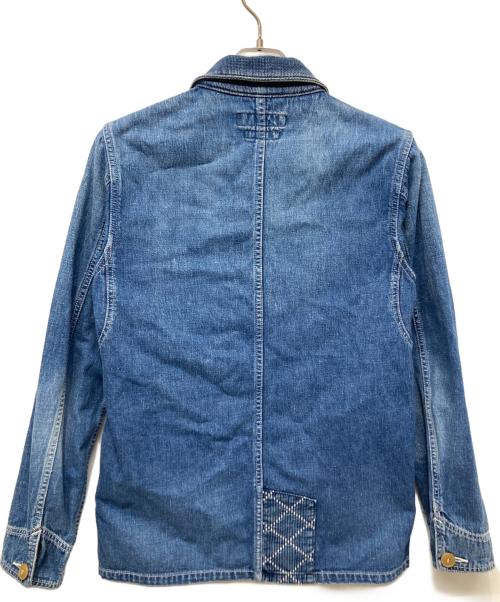 FDMTL（ファンダメンタル）FDMTL (ファンダメンタル) パッチワークデニムカバーオール インディゴ サイズ:1の古着・服飾アイテム