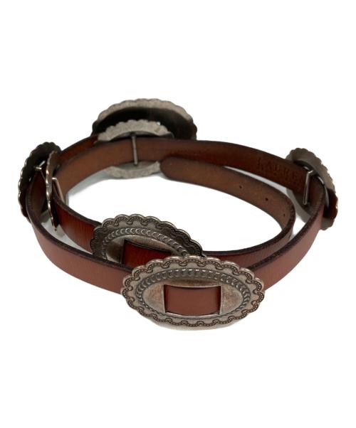 LAUREN RALPH LAUREN（ローレンラルフローレン）LAUREN RALPH LAUREN (ローレンラルフローレン) コンチョベルト ブラウン サイズ:Lの古着・服飾アイテム