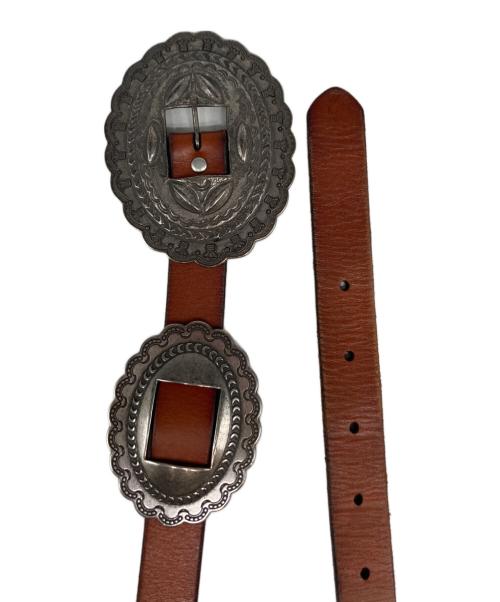 LAUREN RALPH LAUREN（ローレンラルフローレン）LAUREN RALPH LAUREN (ローレンラルフローレン) コンチョベルト ブラウン サイズ:Lの古着・服飾アイテム