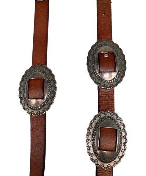 LAUREN RALPH LAUREN（ローレンラルフローレン）LAUREN RALPH LAUREN (ローレンラルフローレン) コンチョベルト ブラウン サイズ:Lの古着・服飾アイテム