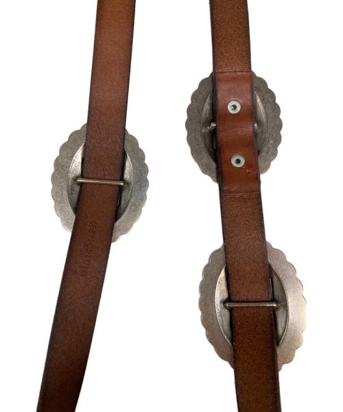 LAUREN RALPH LAUREN（ローレンラルフローレン）LAUREN RALPH LAUREN (ローレンラルフローレン) コンチョベルト ブラウン サイズ:Lの古着・服飾アイテム