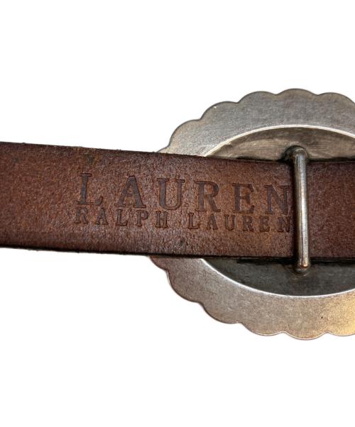 LAUREN RALPH LAUREN（ローレンラルフローレン）LAUREN RALPH LAUREN (ローレンラルフローレン) コンチョベルト ブラウン サイズ:Lの古着・服飾アイテム