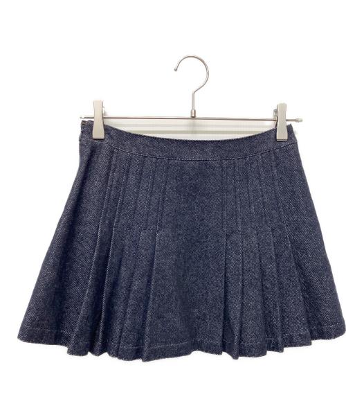 BURBERRY BLUE LABEL（バーバリー ブルー レーベル）BURBERRY BLUE LABEL (バーバリー ブルー レーベル) プリーツミニスカート インディゴ サイズ:36の古着・服飾アイテム