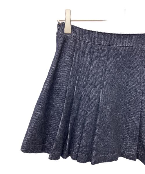 BURBERRY BLUE LABEL（バーバリー ブルー レーベル）BURBERRY BLUE LABEL (バーバリー ブルー レーベル) プリーツミニスカート インディゴ サイズ:36の古着・服飾アイテム