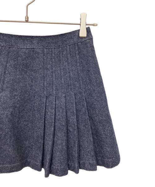 BURBERRY BLUE LABEL（バーバリー ブルー レーベル）BURBERRY BLUE LABEL (バーバリー ブルー レーベル) プリーツミニスカート インディゴ サイズ:36の古着・服飾アイテム
