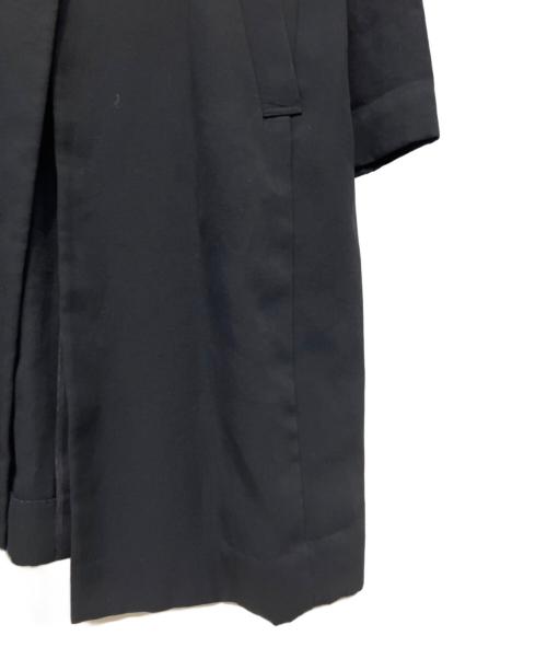 icB（アイシービー）icB (アイシービー) ノーカラーコート ブラック サイズ:2の古着・服飾アイテム