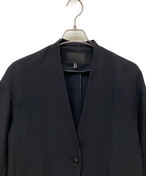 icB（アイシービー）icB (アイシービー) ノーカラーコート ブラック サイズ:2の古着・服飾アイテム