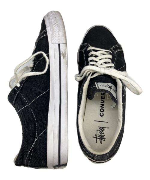 stussy（ステューシー）stussy (ステューシー) Converse x Stüssy One Star Black and White ブラック サイズ:28cmの古着・服飾アイテム