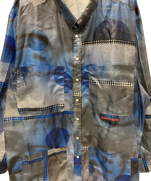 bodysong.（ボディソング）bodysong. (ボディソング) SMILE DOTS SH シャツ ブルー サイズ:不明の古着・服飾アイテム