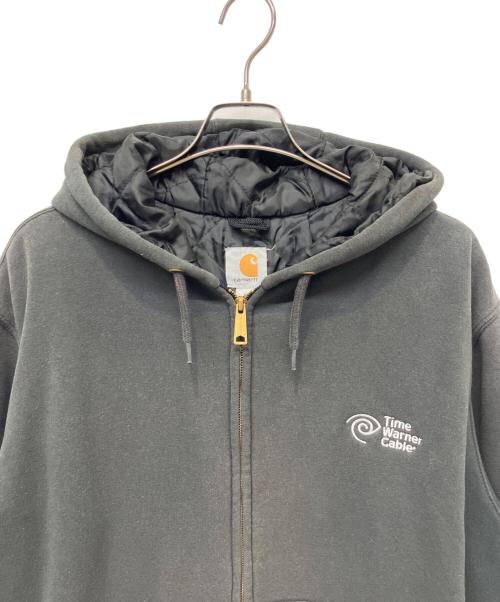 CarHartt（カーハート）CarHartt (カーハート) QUILT LINED HOODIE ブラック サイズ:XLの古着・服飾アイテム