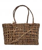 折笠 春光オリカサ シュンコウ）の古着「カゴバッグ」｜ブラウン